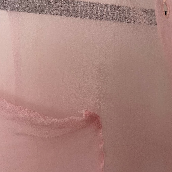 Clueless inspired blouse oversized sheer pastel pink - Picture 10 of 14